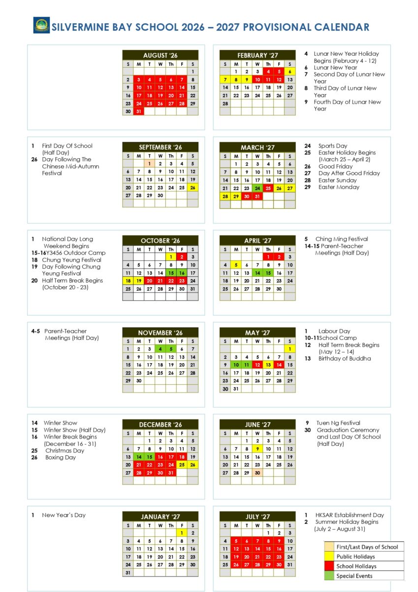 School Calendar 3