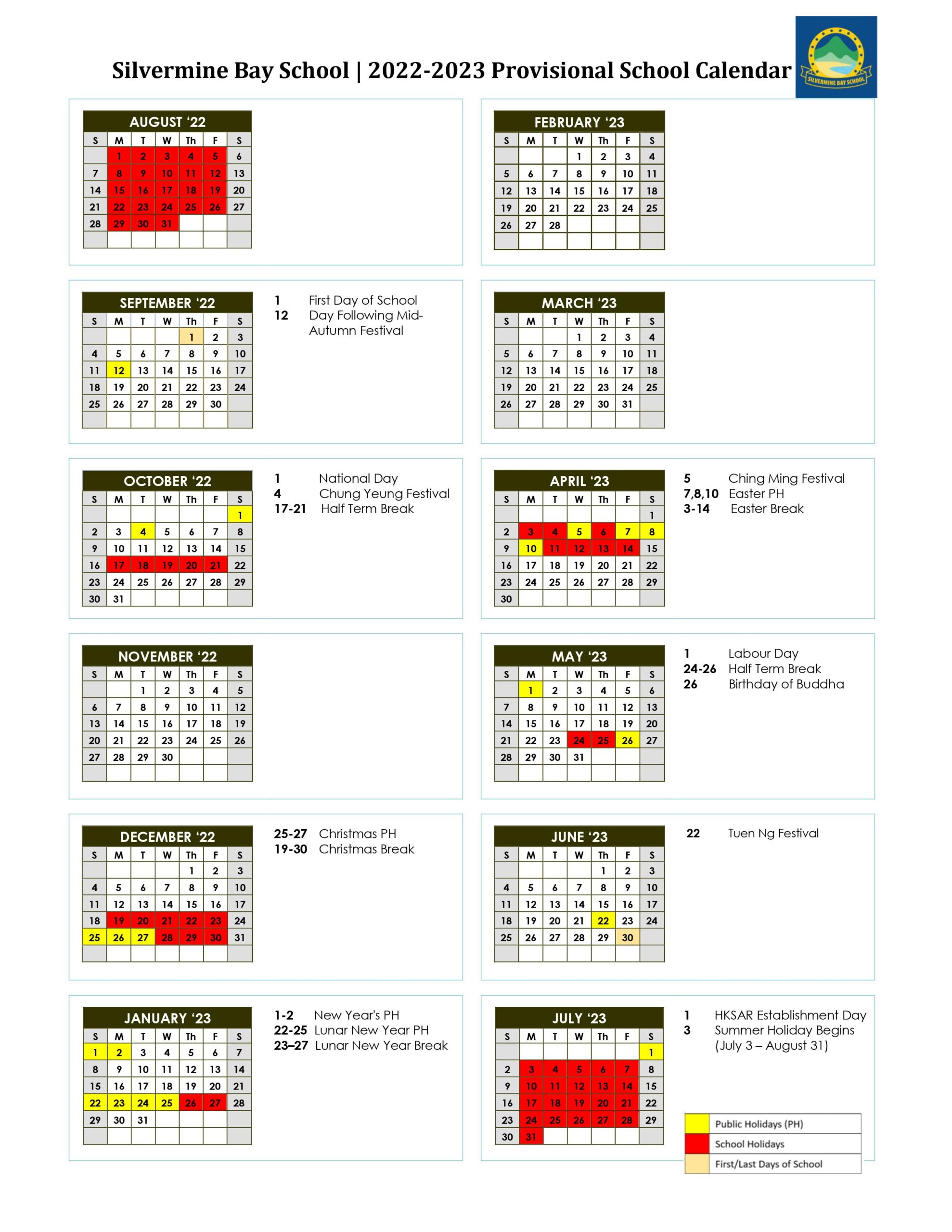 School Calendar 3